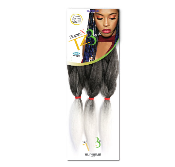 SUPER X TZ3
BRAID
(TEASED 3
BUNDLES/ PACK)