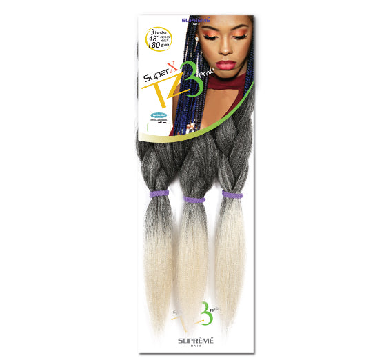 SUPER X TZ3
BRAID
(TEASED 3
BUNDLES/ PACK)