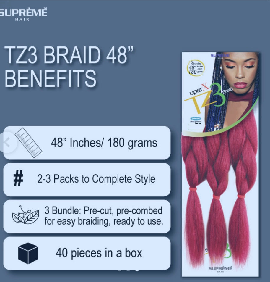 TZ3 BRAID 48" braids