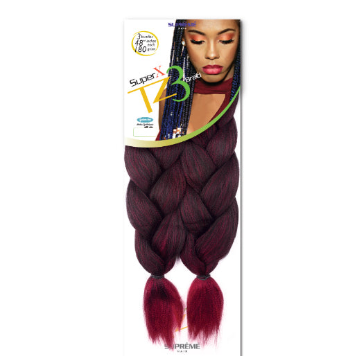 SUPER X TZ3
BRAID
(TEASED 3
BUNDLES/ PACK)