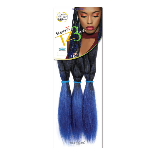SUPER X TZ3
BRAID
(TEASED 3
BUNDLES/ PACK)