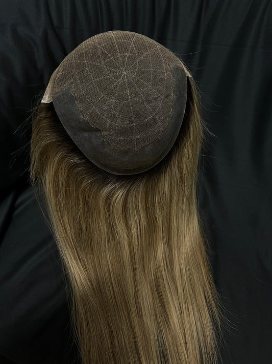 8x10 Virgin human hair topper (Australia)