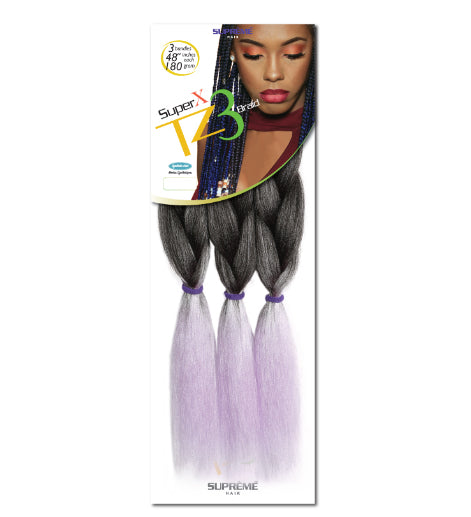 SUPER X TZ3
BRAID
(TEASED 3
BUNDLES/ PACK)