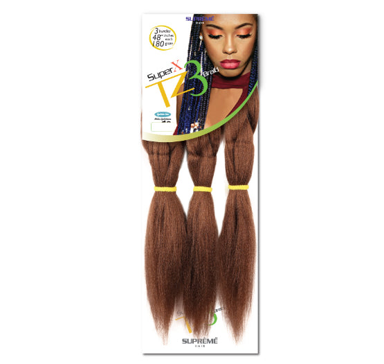 SUPER X TZ3
BRAID
(TEASED 3
BUNDLES/ PACK)