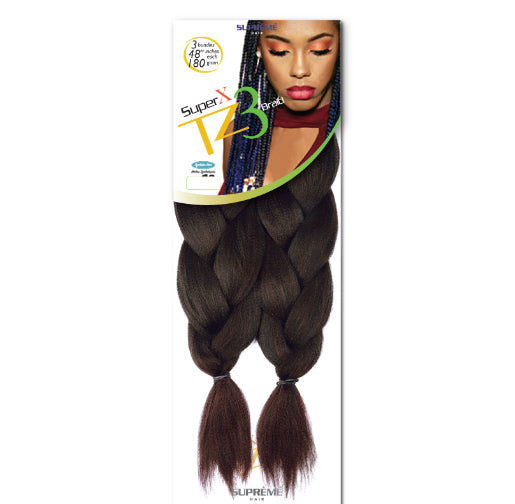 SUPER X TZ3
BRAID
(TEASED 3
BUNDLES/ PACK)