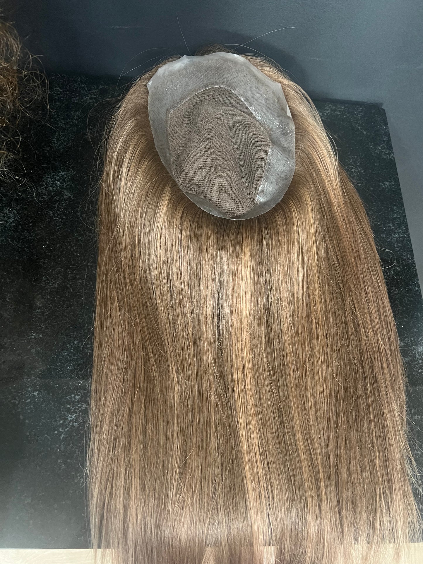 7x9 Virgin Human Hair topper 18” (Australia)All Sale Final